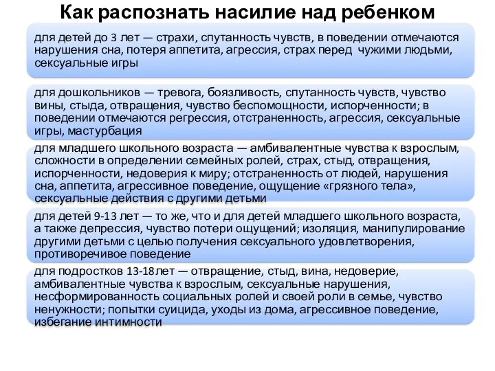 Как распознать насилие над ребенком для детей до 3 лет —