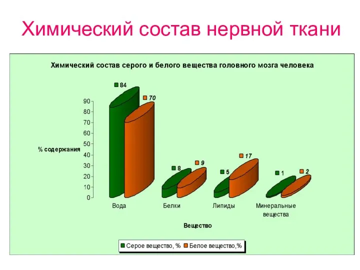 Химический состав нервной ткани