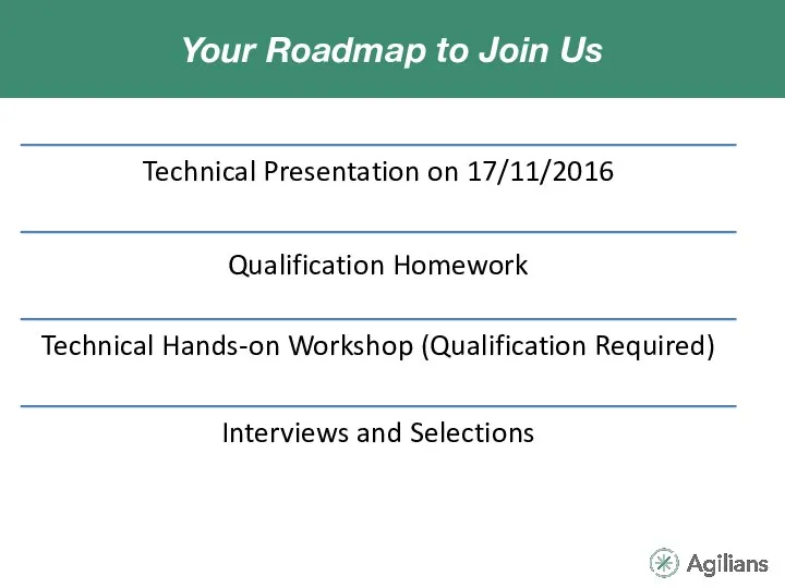 Your Roadmap to Join Us