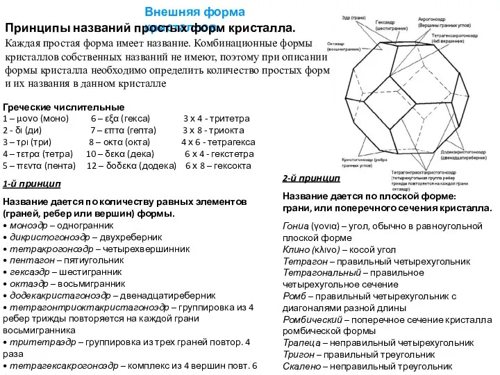 Греческие числительные 1 – μονο (моно) 6 – εξα (гекса) 3