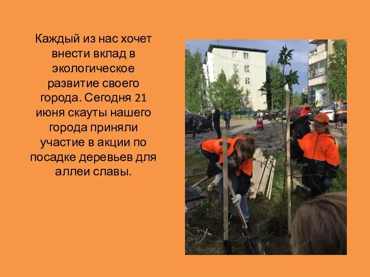 Каждый из нас хочет внести вклад в экологическое развитие своего города.