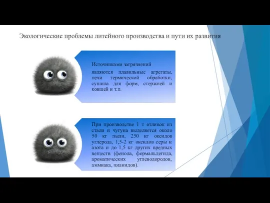 Экологические проблемы литейного производства и пути их развития