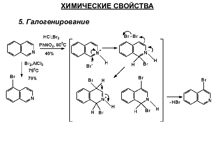 ХИМИЧЕСКИЕ СВОЙСТВА 5. Галогенирование