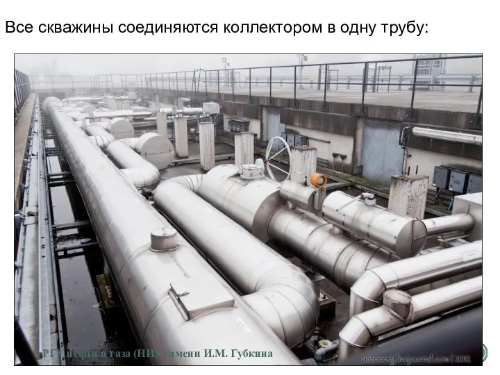 Все скважины соединяются коллектором в одну трубу: РГУ нефти и газа (НИУ) имени И.М. Губкина