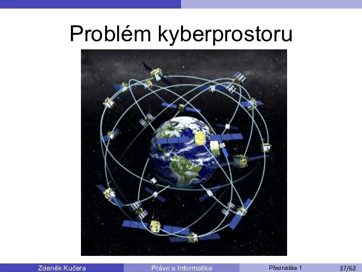 Zdeněk Kučera Přednáška 1 Právo a Informatika /11 Problém kyberprostoru /53 /62