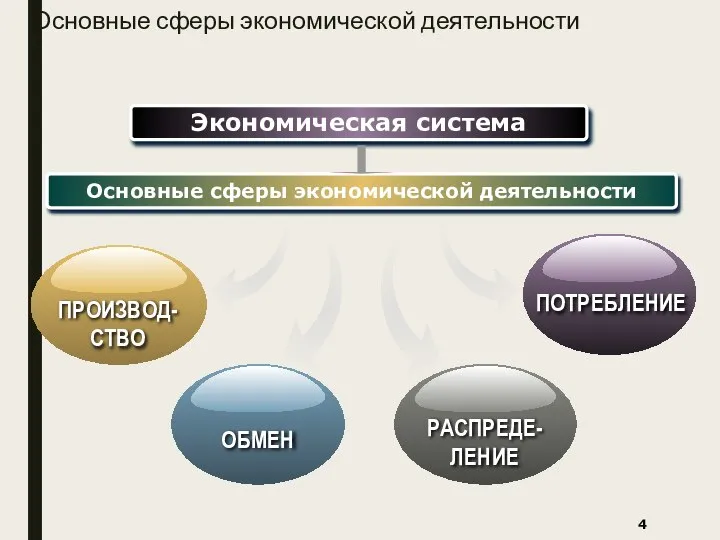 Основные сферы экономической деятельности