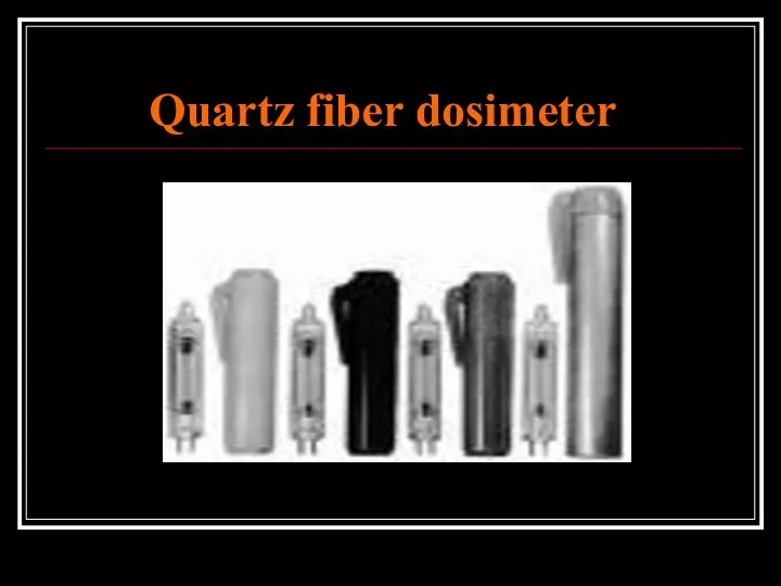 Quartz fiber dosimeter