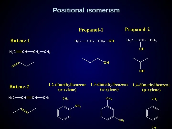 Positional isomerism