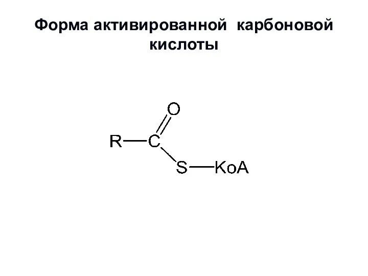 Форма активированной карбоновой кислоты