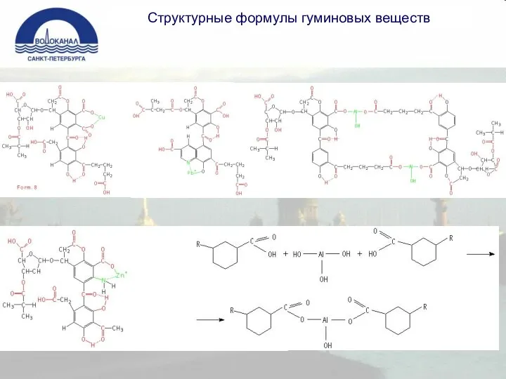 Структурные формулы гуминовых веществ