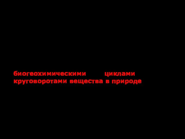 Постоянство биомассы и состава живого вещества на Земле обеспечивается балансом процессов