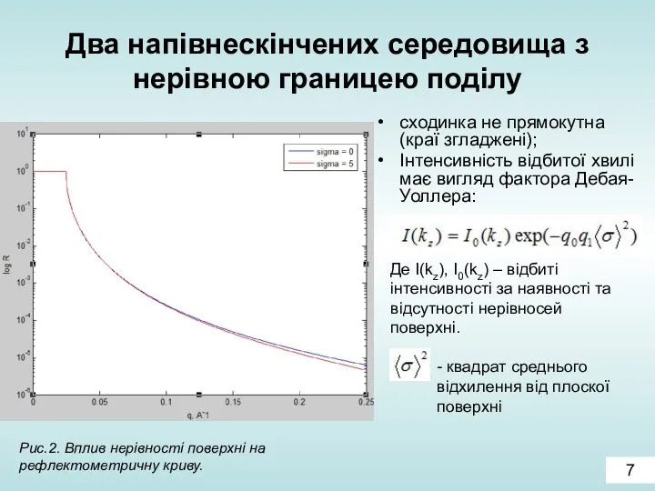 Два напівнескінчених середовища з нерівною границею поділу сходинка не прямокутна (краї