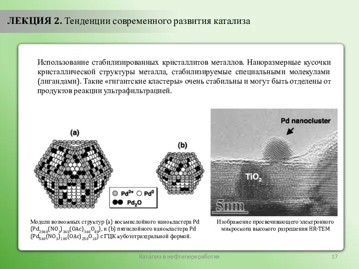 Катализ в нефтепереработке ЛЕКЦИЯ 2. Тенденции современного развития катализа Модели возможных