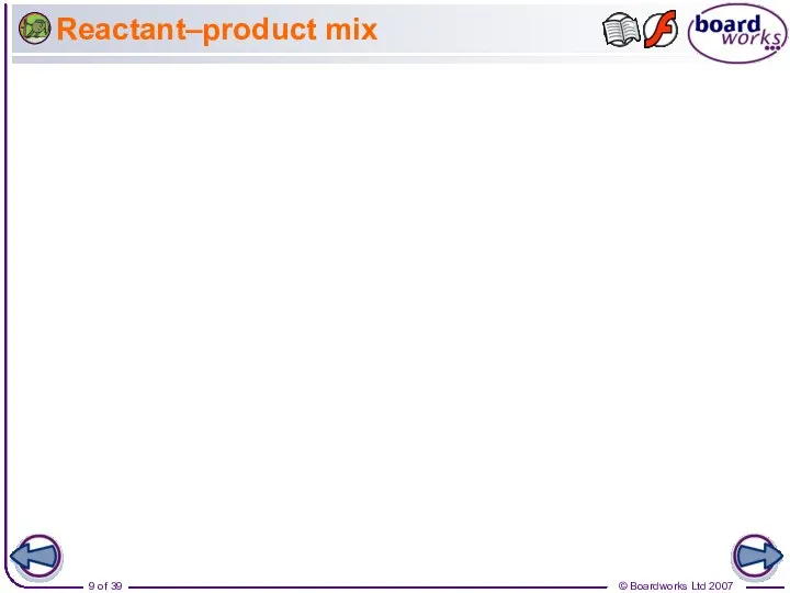 Reactant–product mix