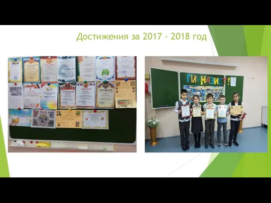 Достижения за 2017 - 2018 год