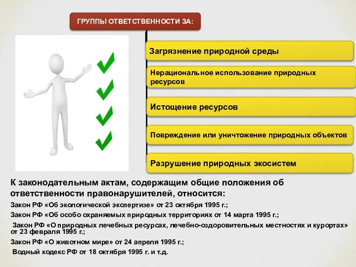 К законодательным актам, содержащим общие положения об ответственности правонарушителей, относится: Закон