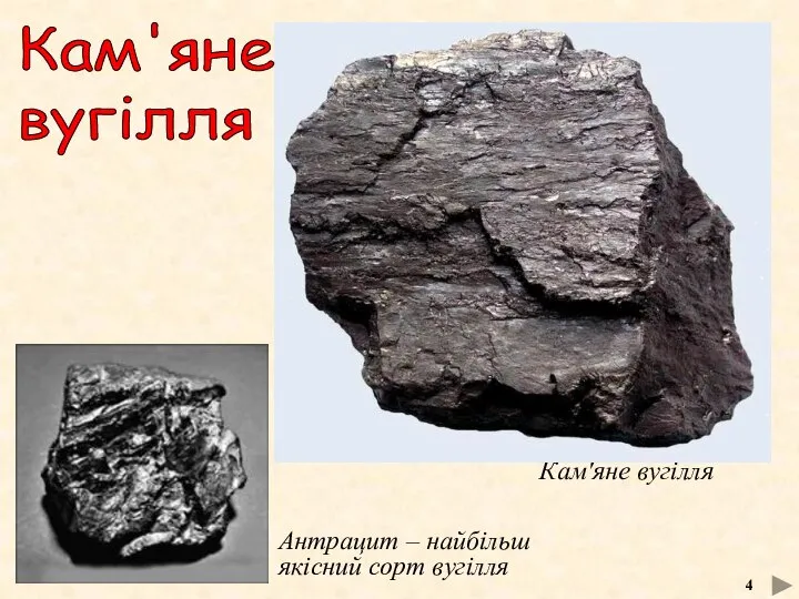 Кам'яне вугілля Антрацит – найбільш якісний сорт вугілля 4 Кам'яне вугілля