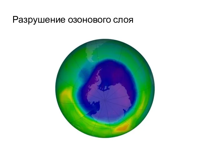 Разрушение озонового слоя