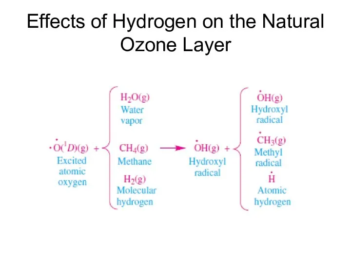 Effects of Hydrogen on the Natural Ozone Layer