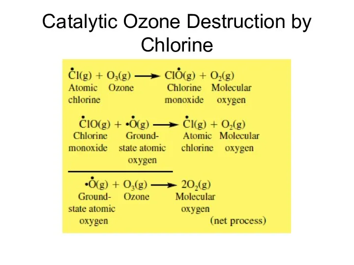 Catalytic Ozone Destruction by Chlorine