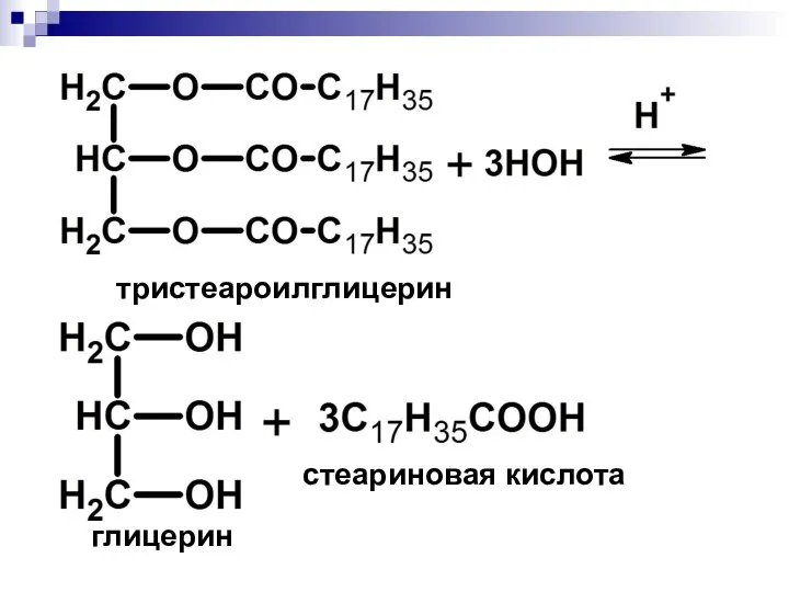 тристеароилглицерин стеариновая кислота глицерин