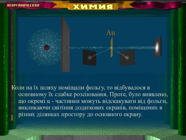 Коли на їх шляху поміщали фольгу, то відбувалося в основному їх