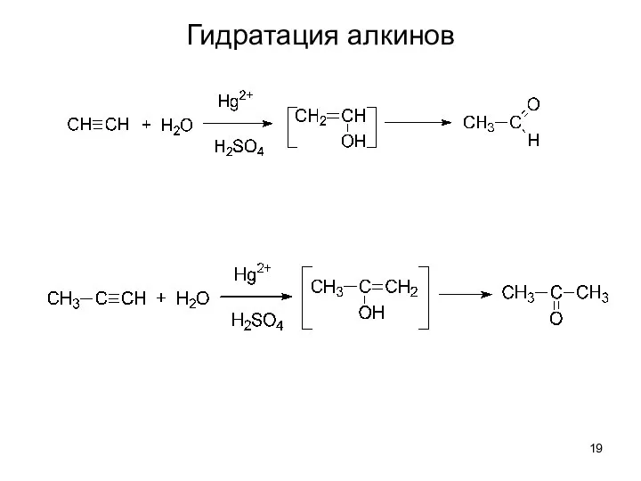 Гидратация алкинов