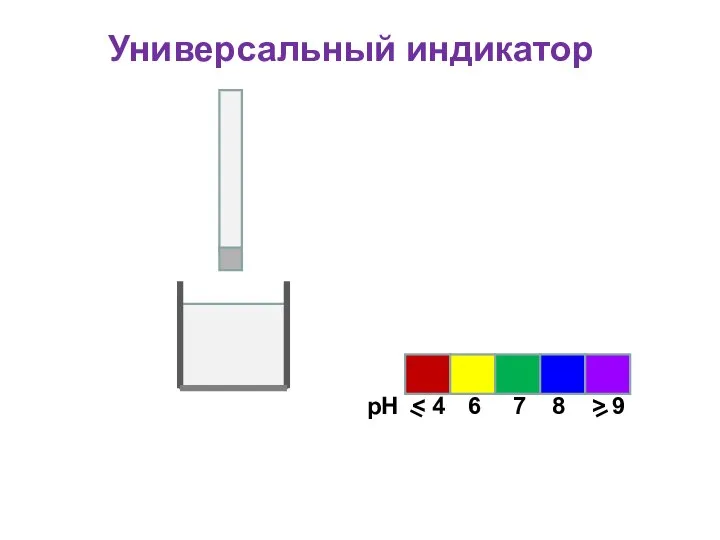 Универсальный индикатор рН 6 7 8 > 9