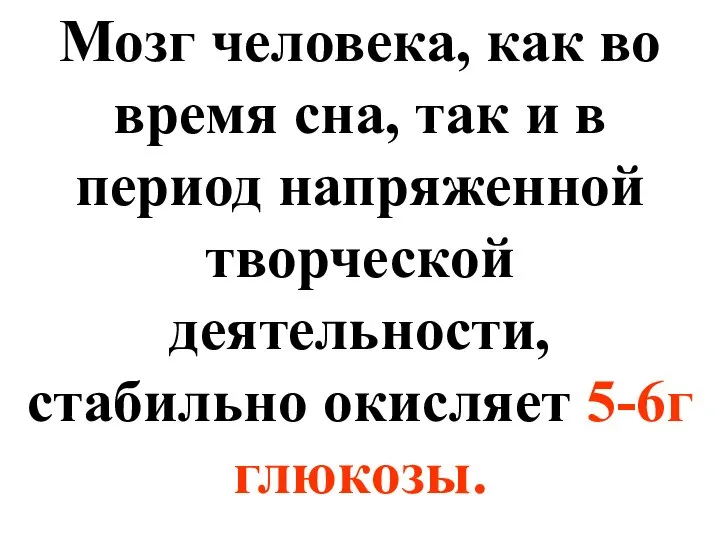 Мозг человека, как во время сна, так и в период напряженной