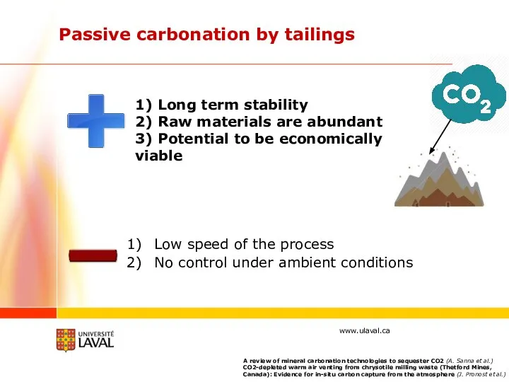 Passive carbonation by tailings A review of mineral carbonation technologies to