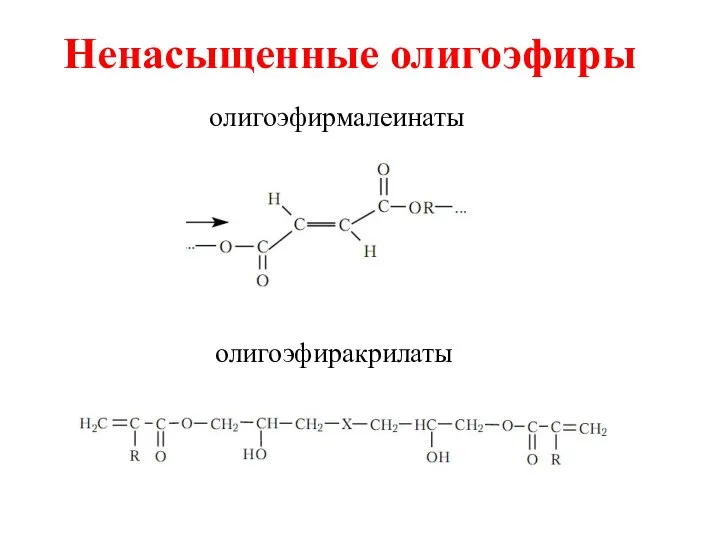 Ненасыщенные олигоэфиры олигоэфирмалеинаты олигоэфиракрилаты