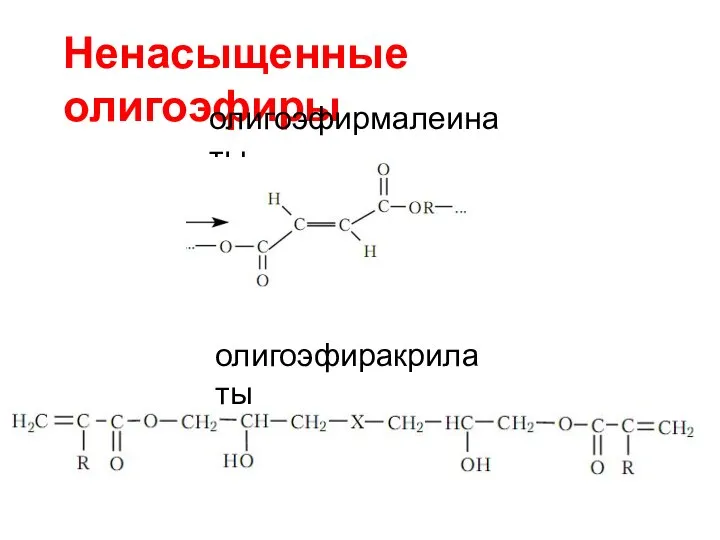 Ненасыщенные олигоэфиры олигоэфирмалеинаты олигоэфиракрилаты