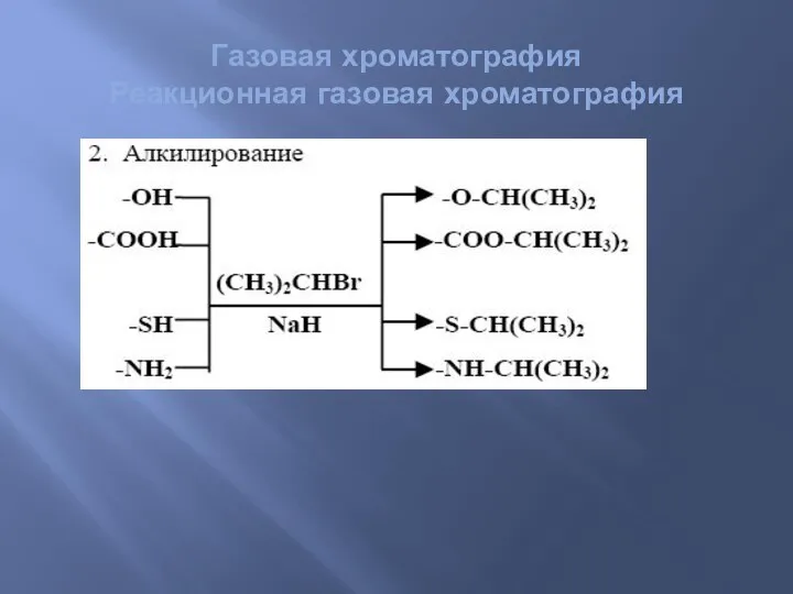 Газовая хроматография Реакционная газовая хроматография