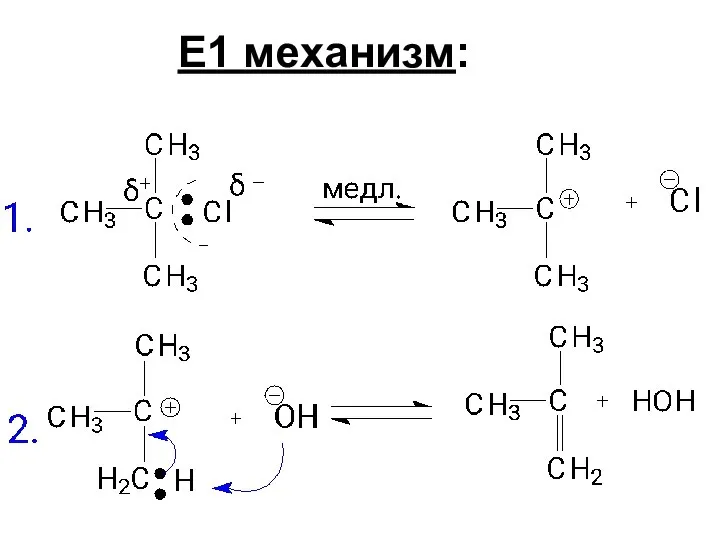 Е1 механизм: