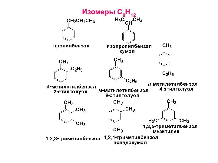 Изомеры С9Н12