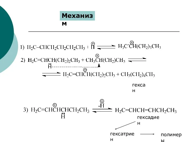 Механизм гексан гексадиен гексатриен полимеры