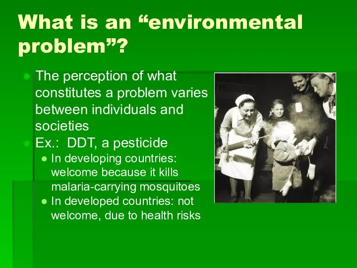 What is an “environmental problem”? The perception of what constitutes a