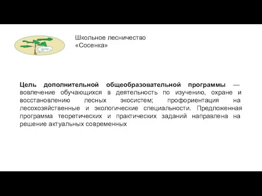 Цель дополнительной общеобразовательной программы — вовлечение обучающихся в деятельность по изучению,