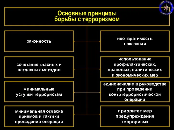 09/09/2023 Основные принципы борьбы с терроризмом законность приоритет мер предупреждения терроризма