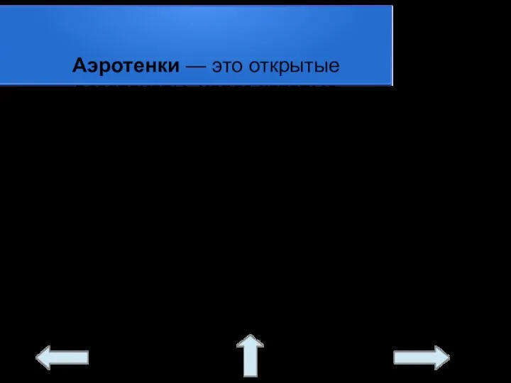 Аэротенки — это открытые резервуары, через которые медленно протекает вода ,