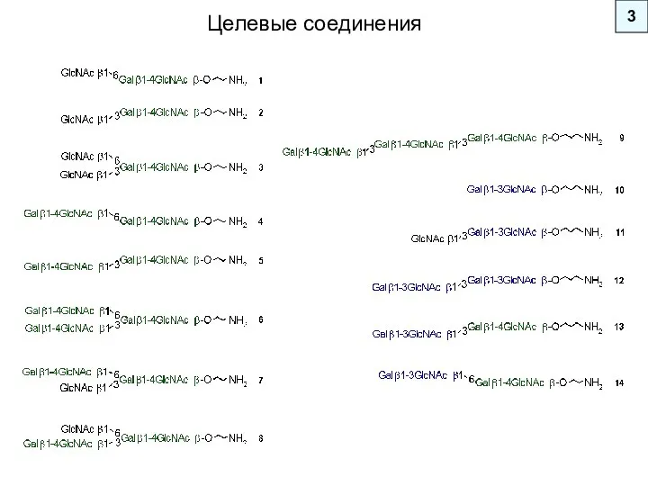 3 Целевые соединения