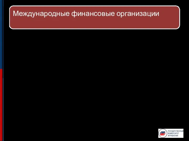 Международный валютный фонд(МВФ) Международный банк реконструкции и развития (МБРР)