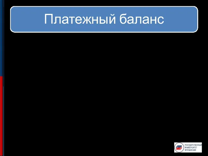 Платежный баланс характеризует соотношение сумм платежей, произведенных страной за границей в