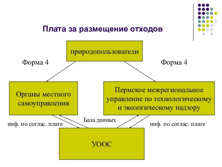 Плата за размещение отходов Органы местного самоуправления Пермское межрегиональное управление по