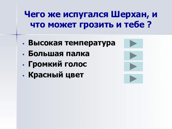 Чего же испугался Шерхан, и что может грозить и тебе ?