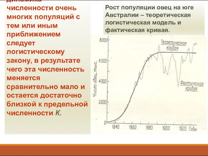 Тем не менее, динамика численности очень многих популяций с тем или