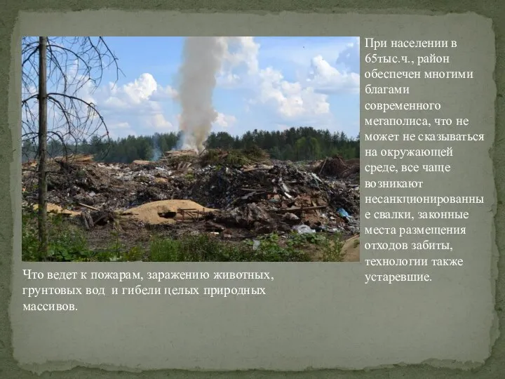 При населении в 65тыс.ч., район обеспечен многими благами современного мегаполиса, что