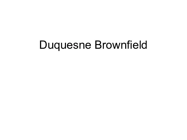 Duquesne Brownfield