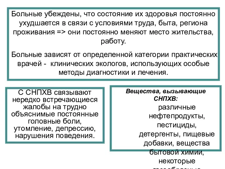 С СНПХВ связывают нередко встречающиеся жалобы на трудно объяснимые постоянные головные