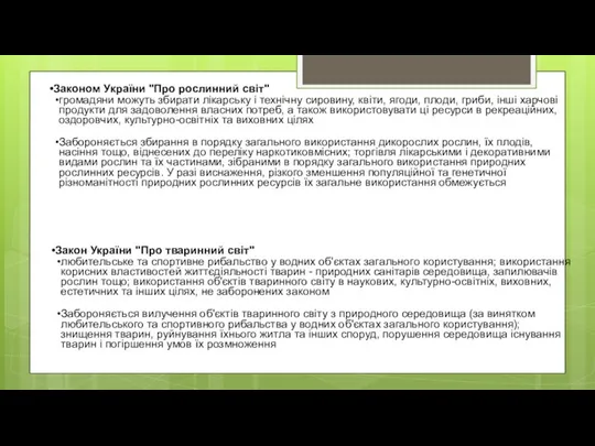 Законом України "Про рослинний світ" громадяни можуть збирати лікарську і технічну